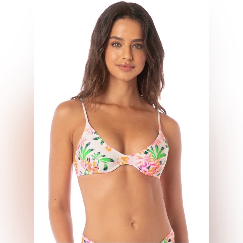 NWT Maaji Bubbly Blossom Irene Unmolded Underwire Bikini Top